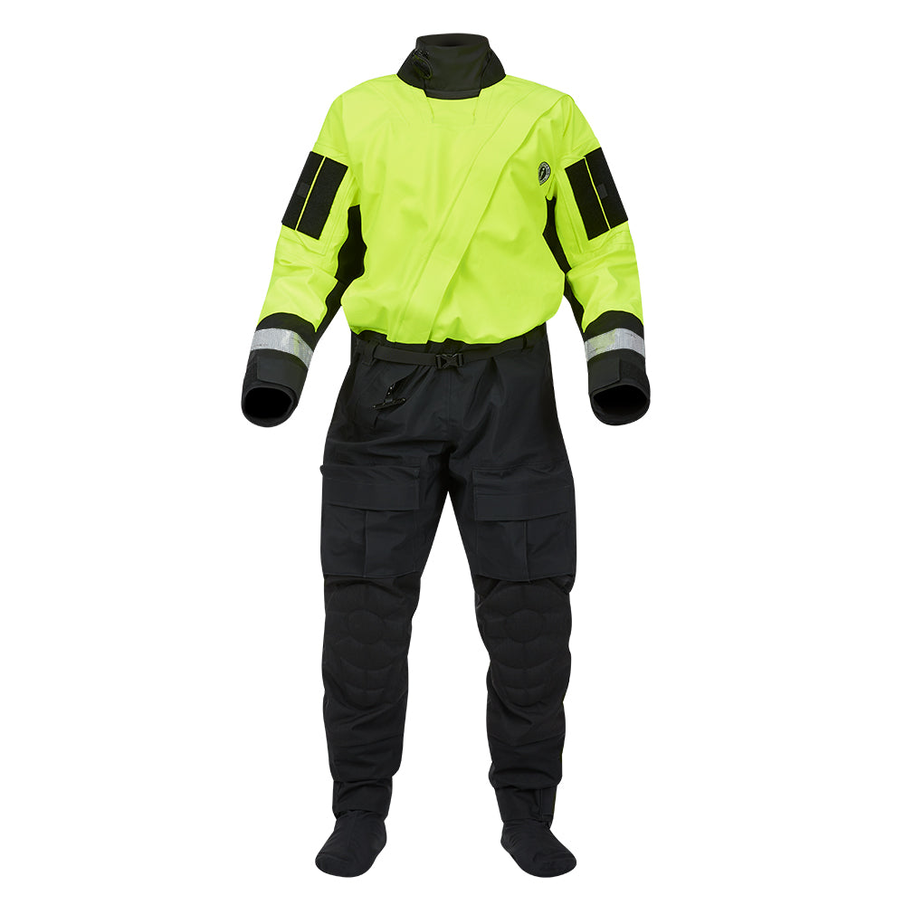 Mustang Sentinel Series Water Rescue Dry Suit - Fluorescent Yellow Green-Black - XXL Regular