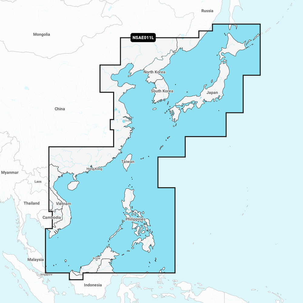 Garmin Navionics+ NSAE011L - China Sea Japan - Marine Chart