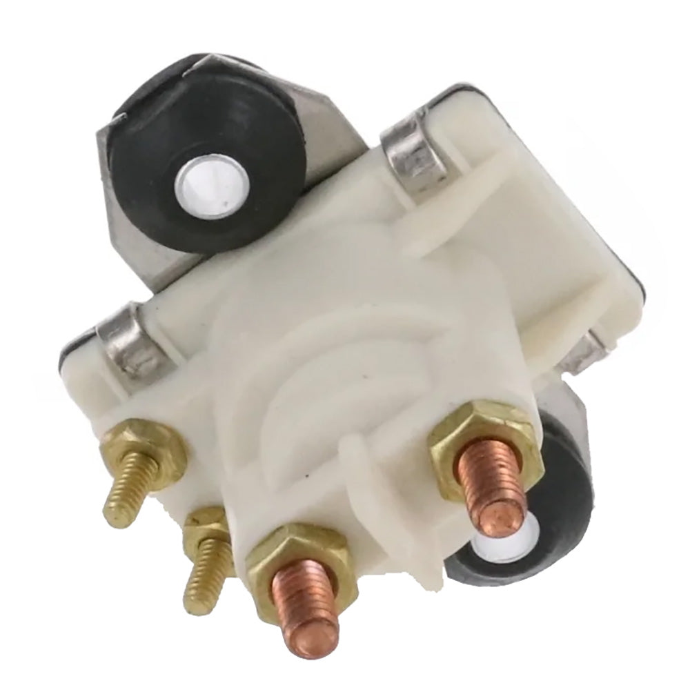 ARCO Marine Outboard Solenoid w/Flat Isolated Base White Housing