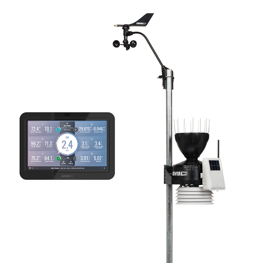 Davis Vantage Pro2 Wireless Weather Station w/WeatherLink Console Standard Radiation Shield
