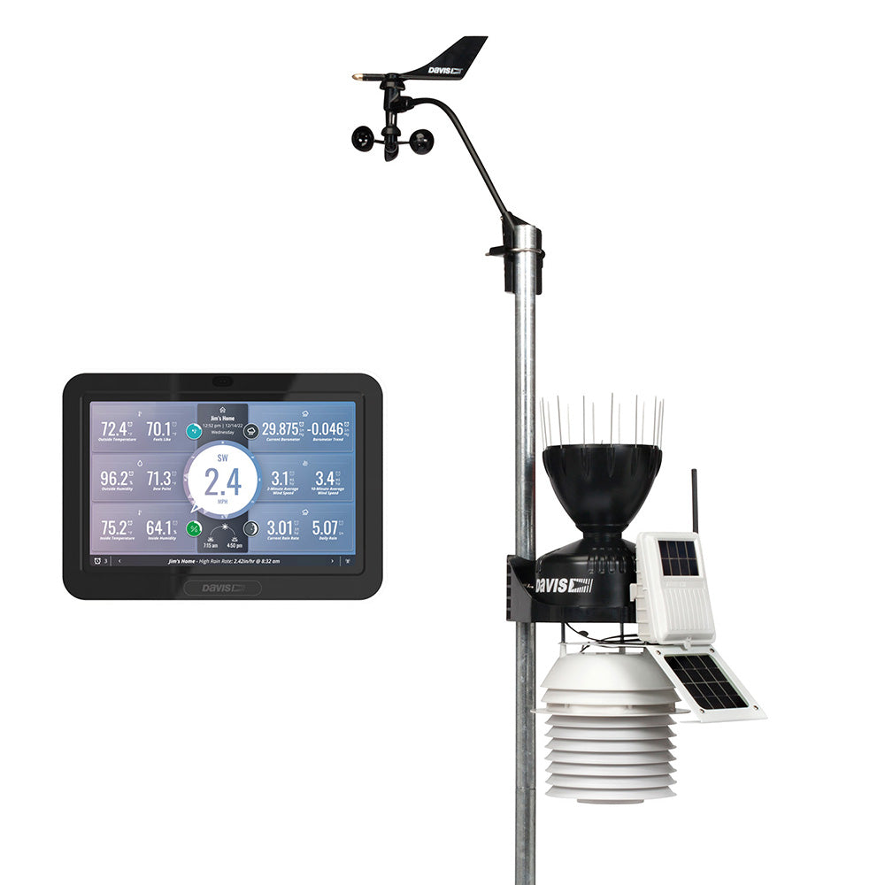 Davis Vantage Pro2 Wireless Weather Station w/WeatherLink Console 24hr Fan Aspirated Radiation Shield