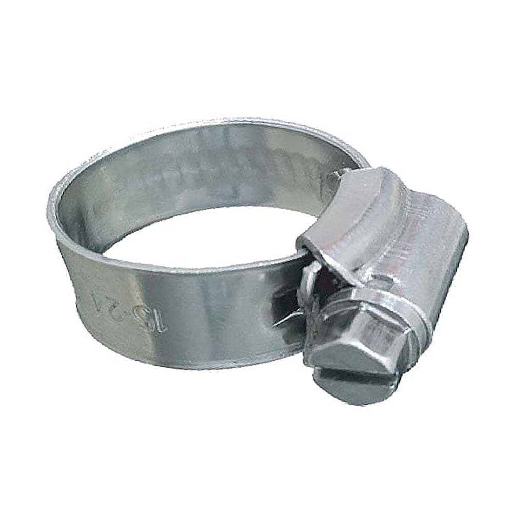 Trident Marine 316 SS Non-Perforated Worm Gear Hose Clamp - 3/8" Band - (5/16" 9/16") Clamping Range - 10-Pack - SAE Size 3