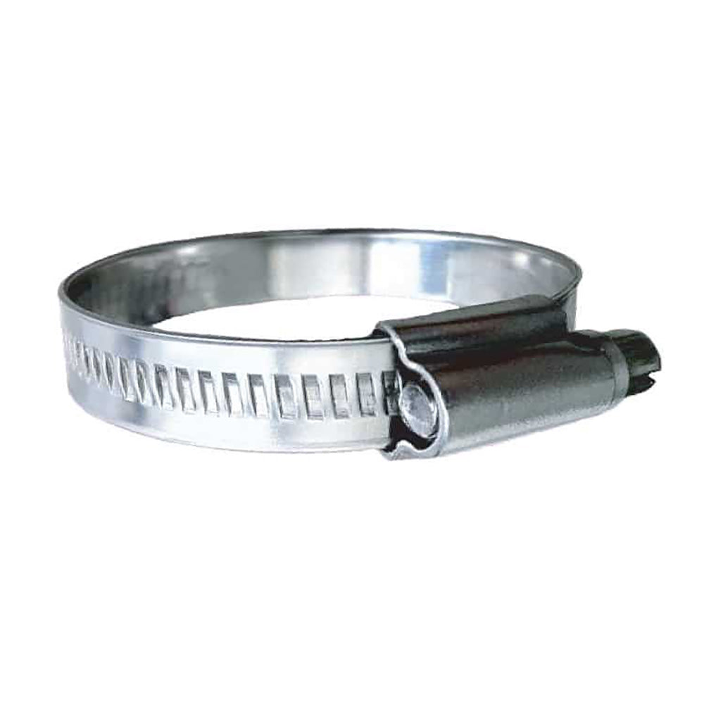 Trident Marine 316 SS Non-Perforated Worm Gear Hose Clamp - 15/32" Band - (1-1/16" 1-1/2") Clamping Range - 10-Pack - SAE Size 16