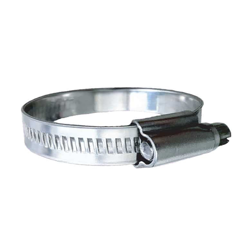 Trident Marine 316 SS Non-Perforated Worm Gear Hose Clamp - 15/32" Band - (1-1/4" 1-3/4") Clamping Range - 10-Pack - SAE Size 20
