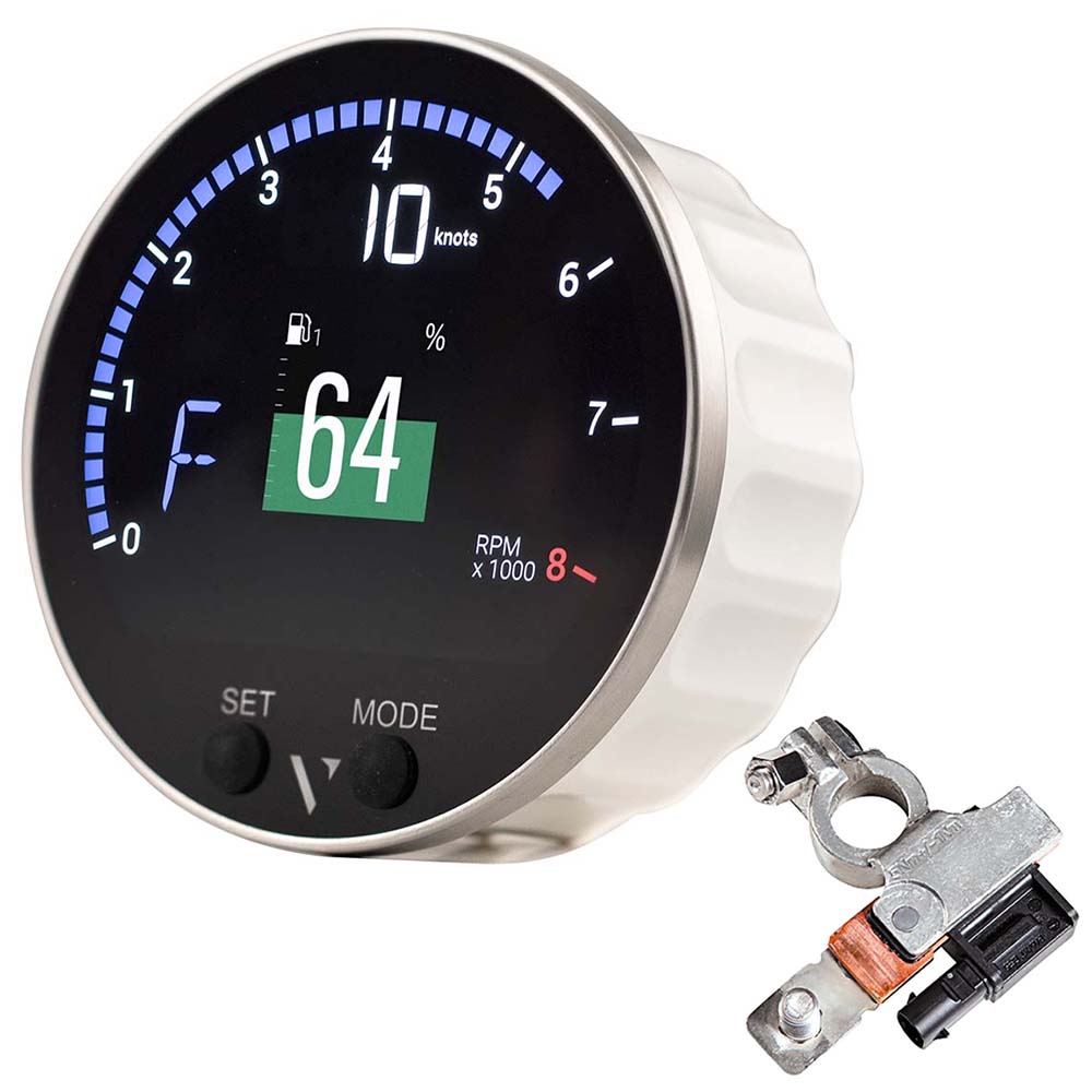 Veratron 85mm (3-3/8") VMH-35S Multifunction Gauge w/Voltage Dependent (0-5V) Sensor Input Battery Sensor