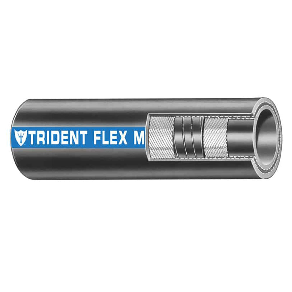 Trident Marine 1-1/2" Flex Marine Wet Exhaust Water Hose - Black - Sold by the Foot