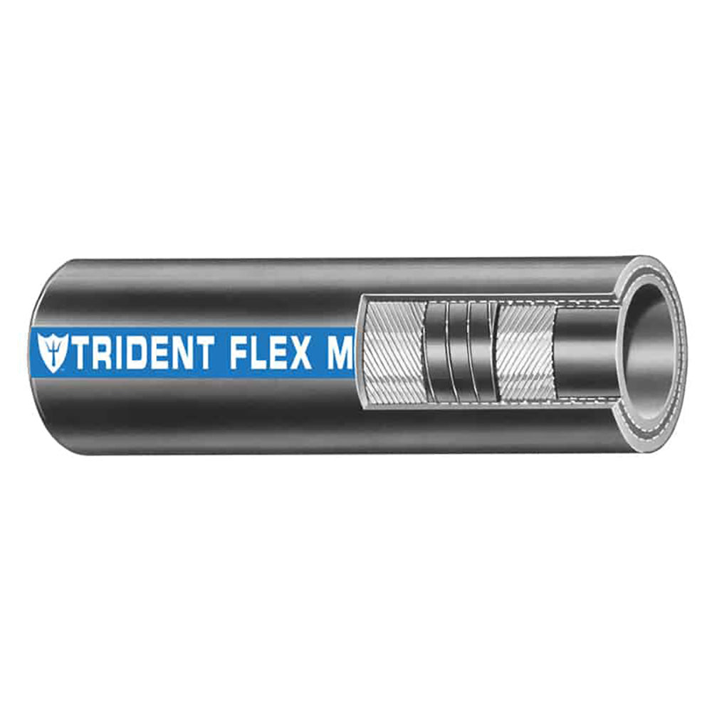 Trident Marine 3/4" Flex Marine Wet Exhaust Water Hose - Black - Sold by the Foot