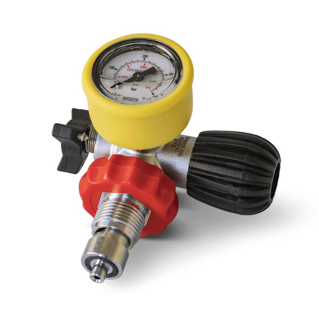 DRV DIN 300 BAR with gauge