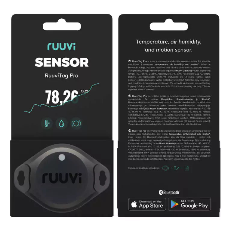 RuuviTag Pro Sensor 3in1 Breathable