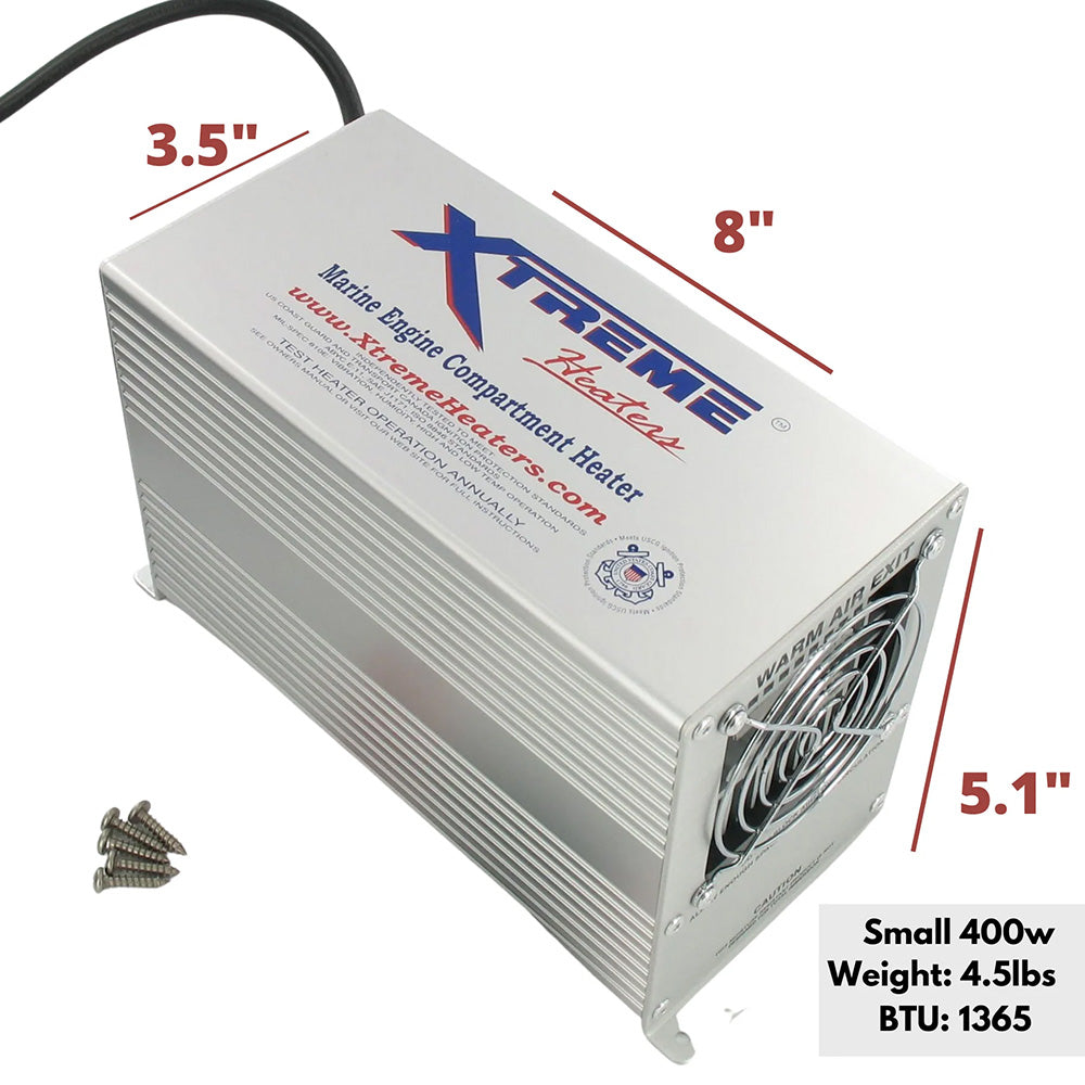 Xtreme Heaters Small 400W XHEAT Boat Bilge  RV Heater