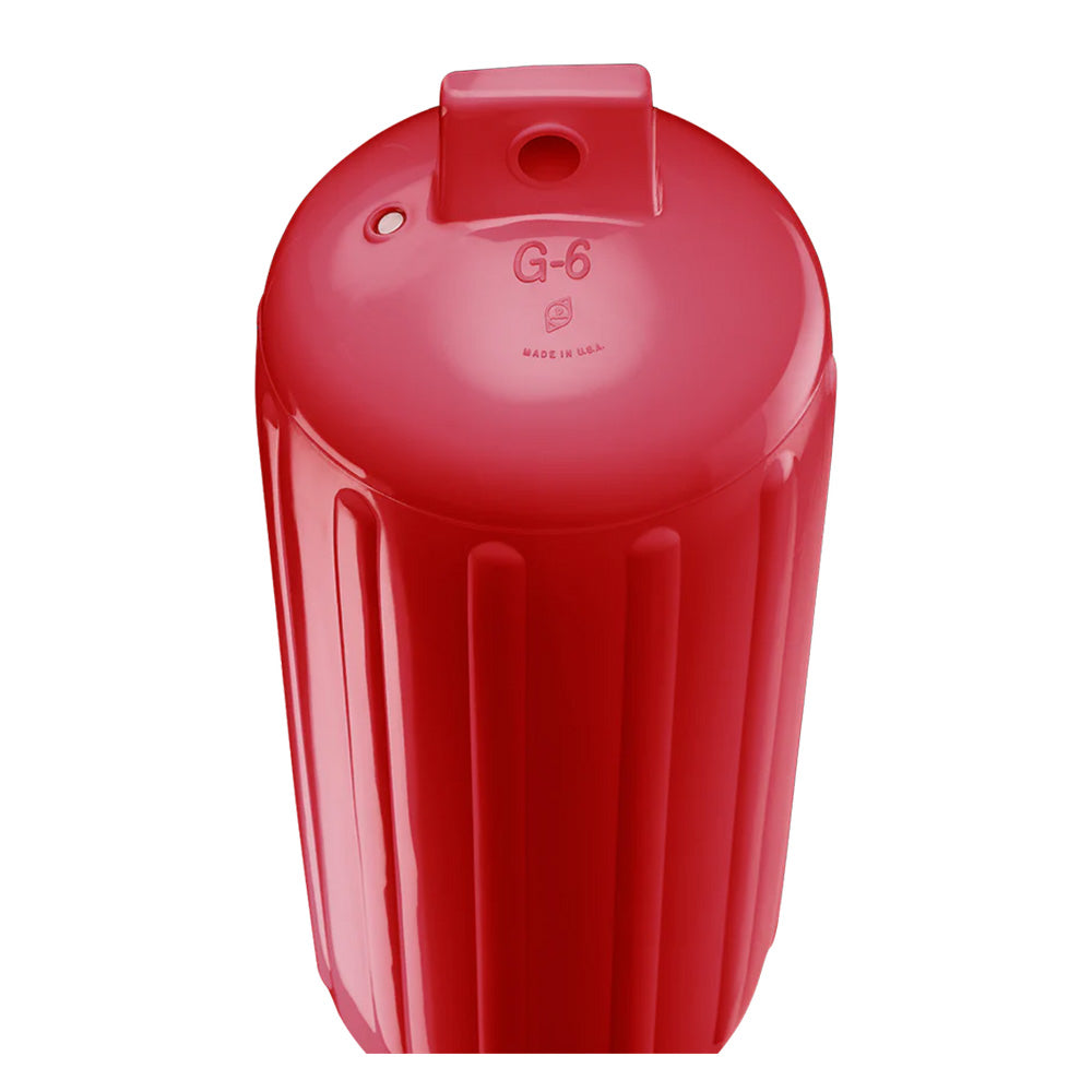 Polyform G-6 Twin Eye Fender 11" x 30" - Classic Red
