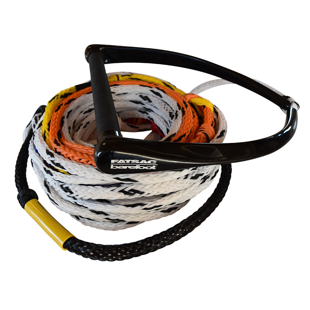 FATSAC 75 Water Ski Rope  Handle Combo w/8 Takeoff Points - Multicolor