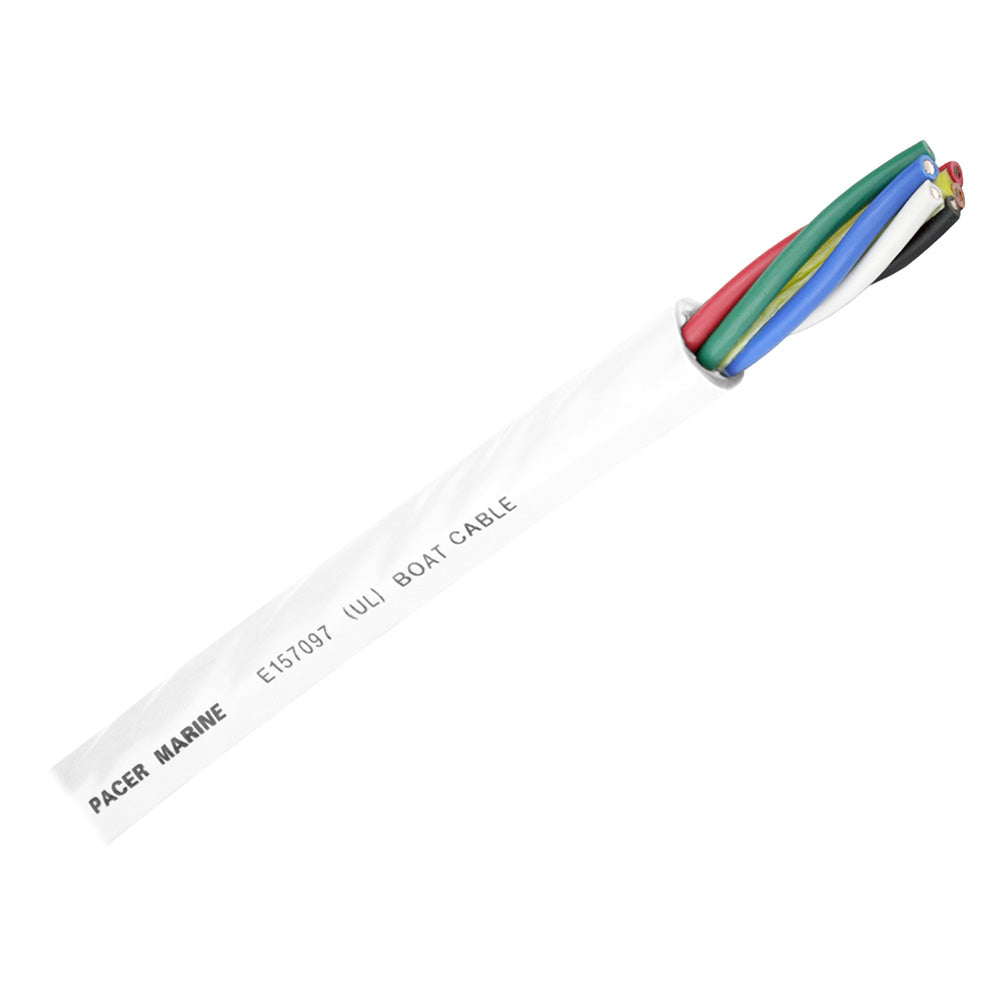 Pacer Round 6 Conductor Cable - By The Foot - 16/6 AWG - Black, Brown, Red, Green, Blue  White