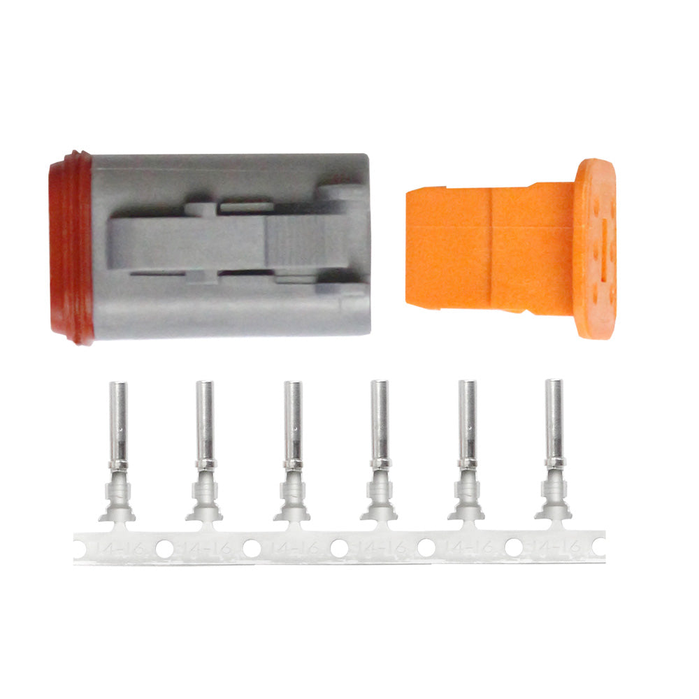 Pacer DT Deutsch Plug Repair Kit - 14-18 AWG (6 Position)