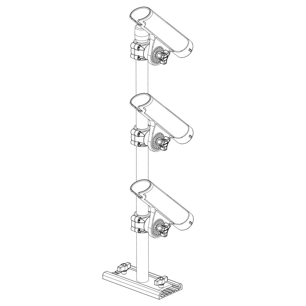 Scotty 333 Track Mounted Rod Tree - Rodmaster II Rod Holders