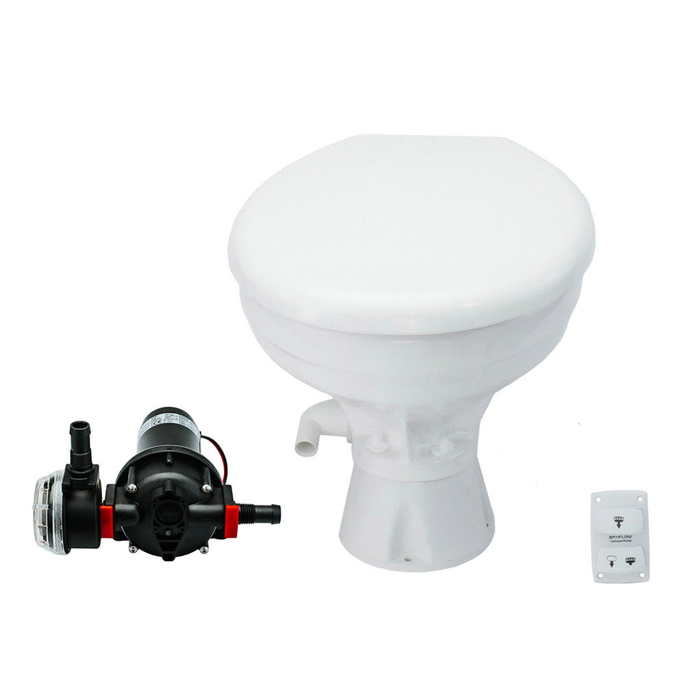 Johnson Pump AquaT Toilet Silent Electric  Comfort - 24V w/Pump