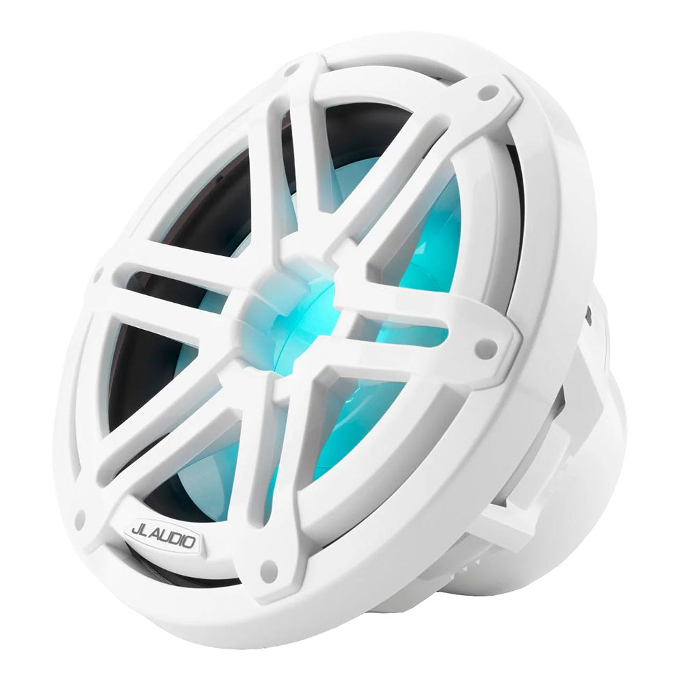 JL Audio M3 10" Marine Subwoofer w/Gloss White Sport Grille  RGB LED Lighting - M3-10IB-S-Gw-i-4