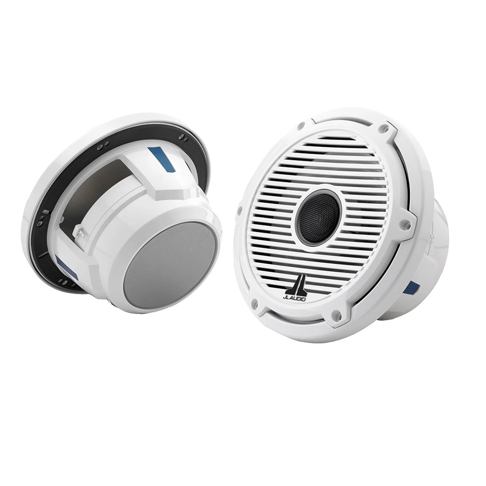 JL Audio M6 Series 7.7" Marine Coaxial Speaker w/Gloss White Classic Grille  Black Tweeter Mesh - M6-770X-C-GwGw