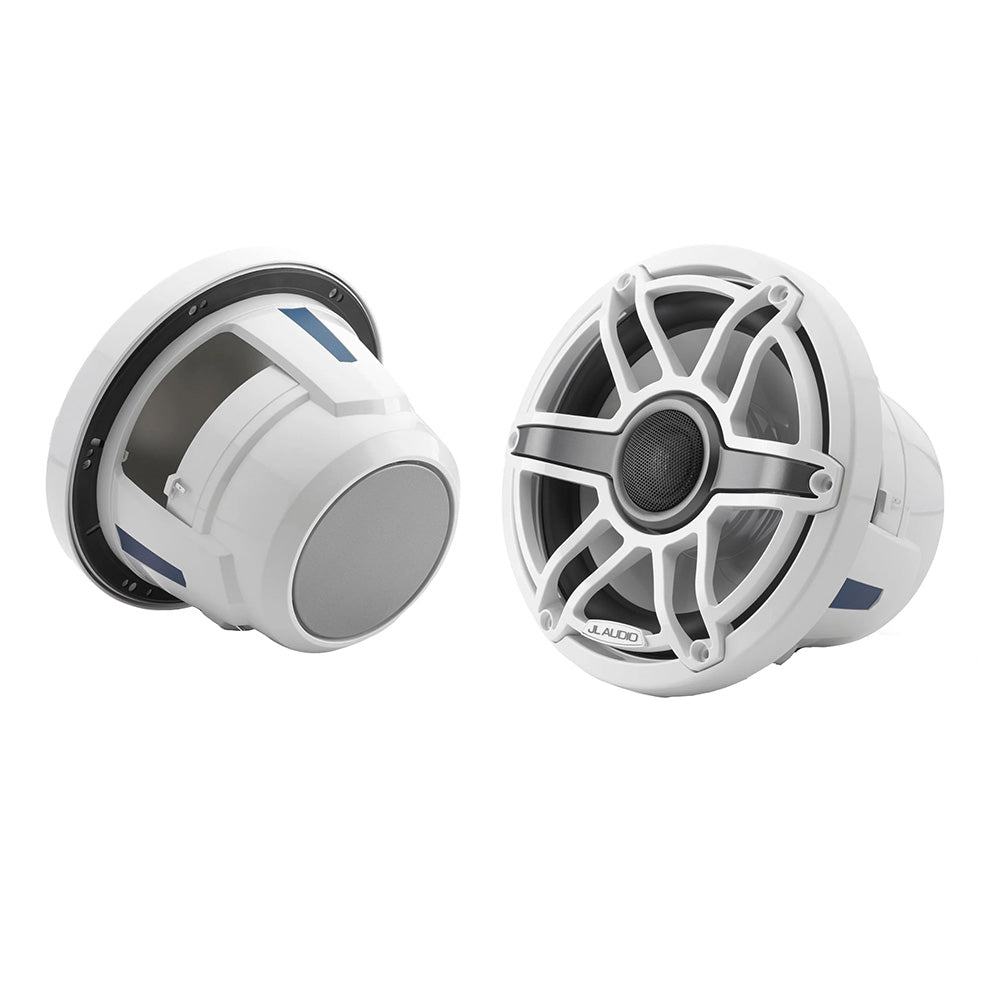 JL Audio M6 Series 8.8" Marine Coaxial Speakers w/Gloss White Sport Grille - M6-880X-S-GwGw