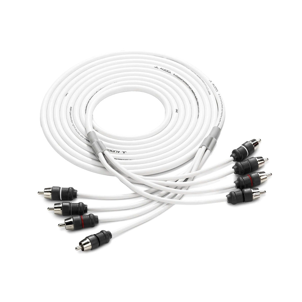 JL Audio 4 Channel 12' Marine Audio RCA Cable - XMD-WHTAIC4-12