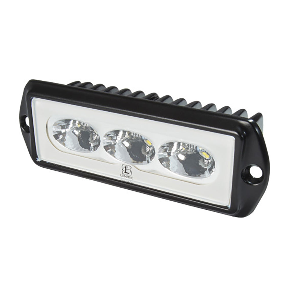 Lumitec CapriLT Flush Mount LED Flood Light - White Non-Dimming - Black Housing