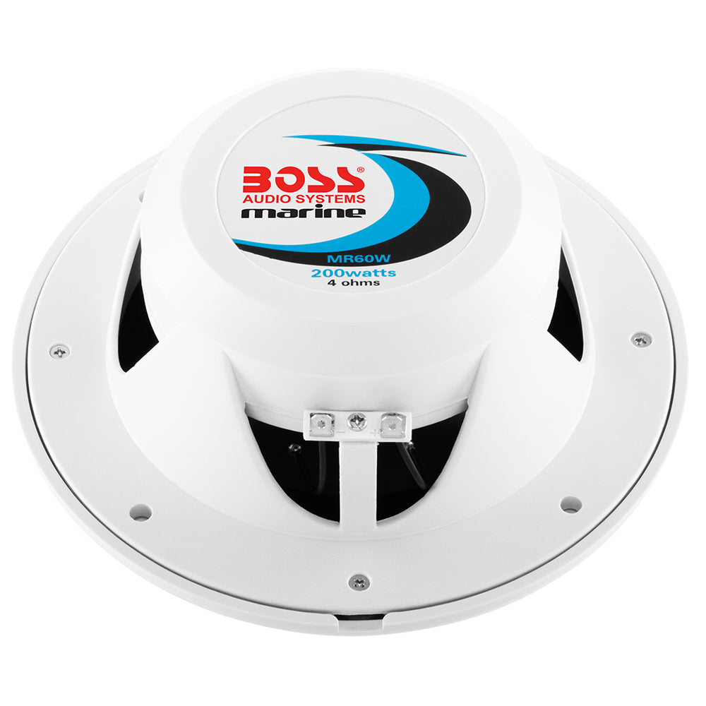 Boss Audio MR60 6.5" Round Speakers - White - Pair