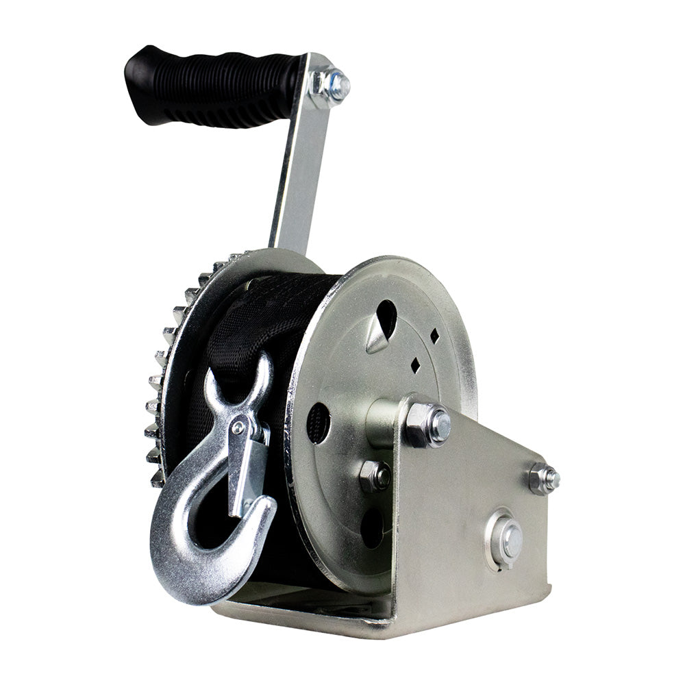 Powerwinch Utility Series Winch 1,000lb, 6" Crank Arm - Zinc
