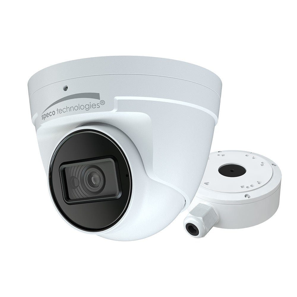 Speco 4MP H.265 IP Turret Camera w/IR  WDR - 2.8mm Lens - White