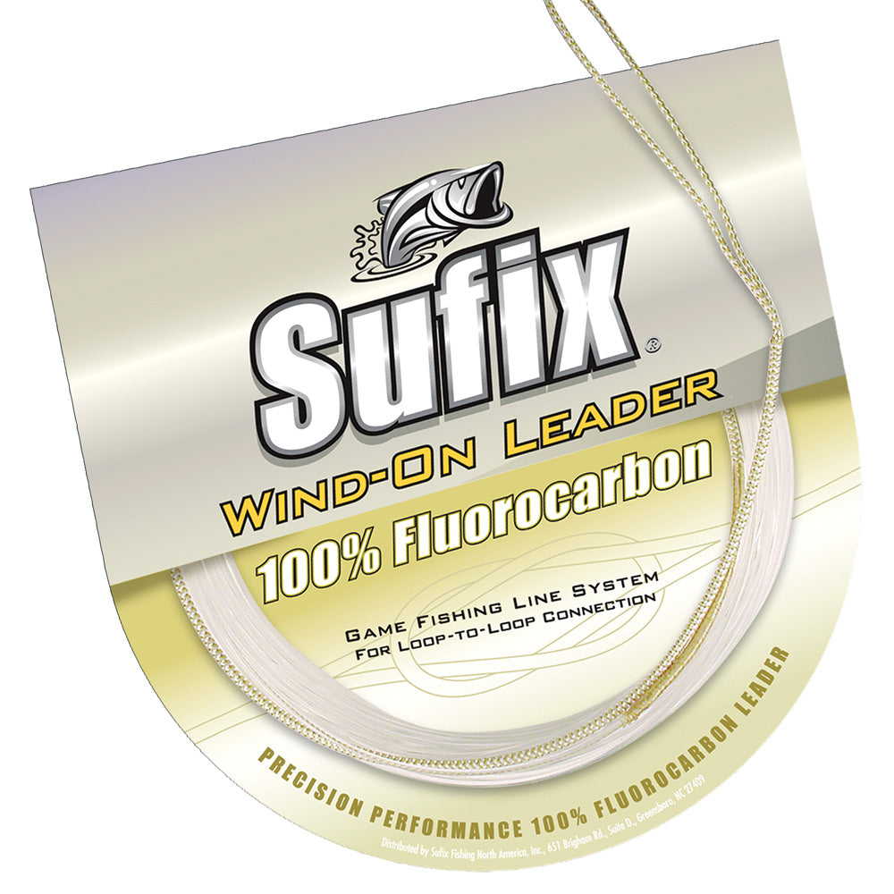 Sufix Wind-On 100% Clear Fluorocarbon Leader - 150lb - 11 yds