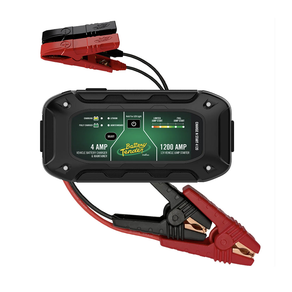 Battery Tender Charge N Start 4120 4 Amp Battery Charger  1200 Amp Jump Starter