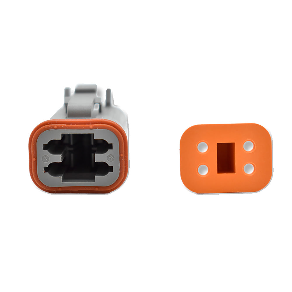 Bluewater 4 Position Female Deutsch Connector w/Wedge Lock