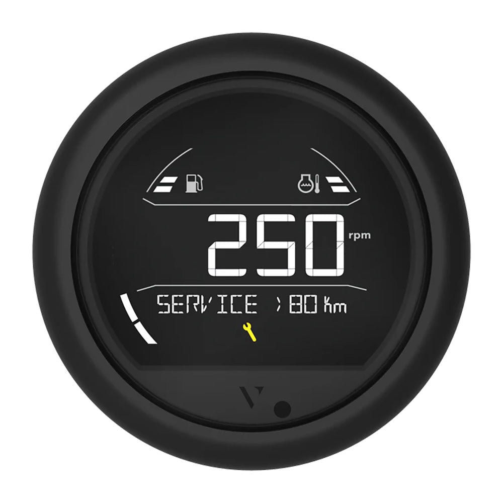 Veratron VL Digital 85 w/Round Black Bezel