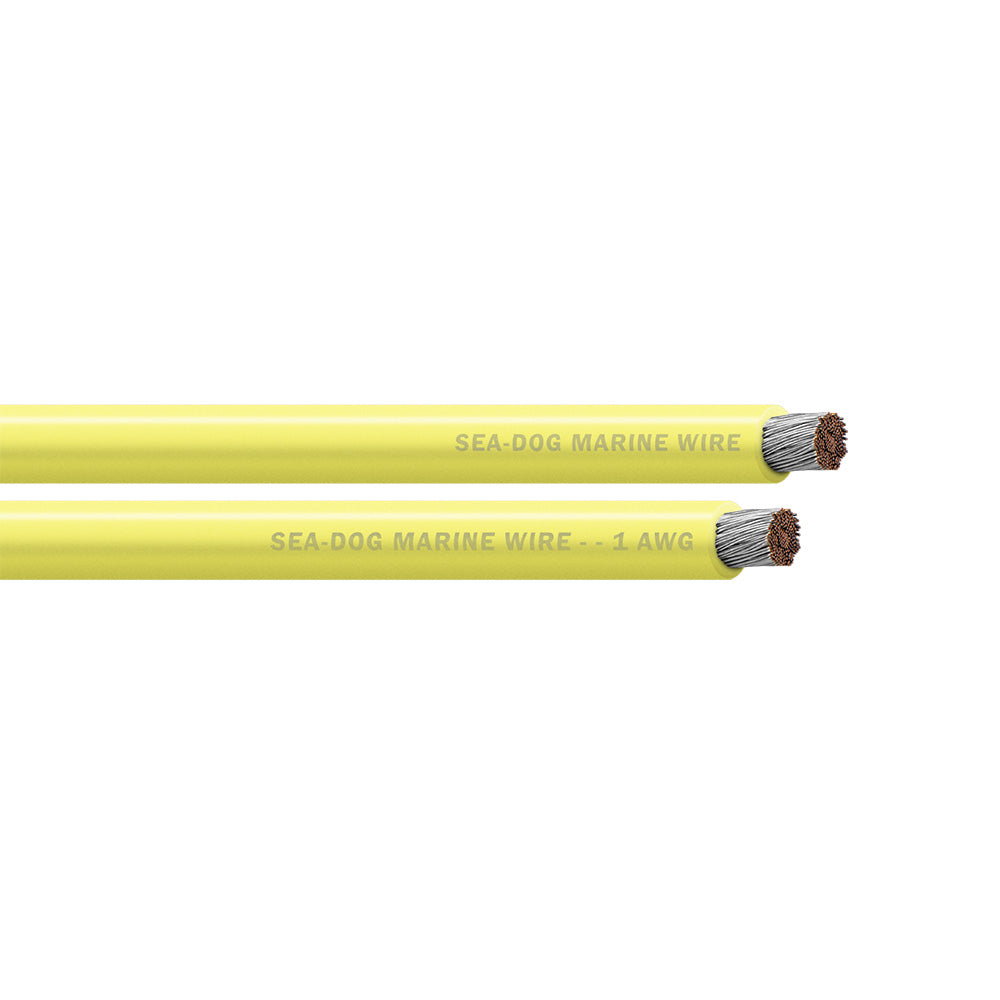 Sea-Dog 1 AWG Yellow Battery Cable - 25'