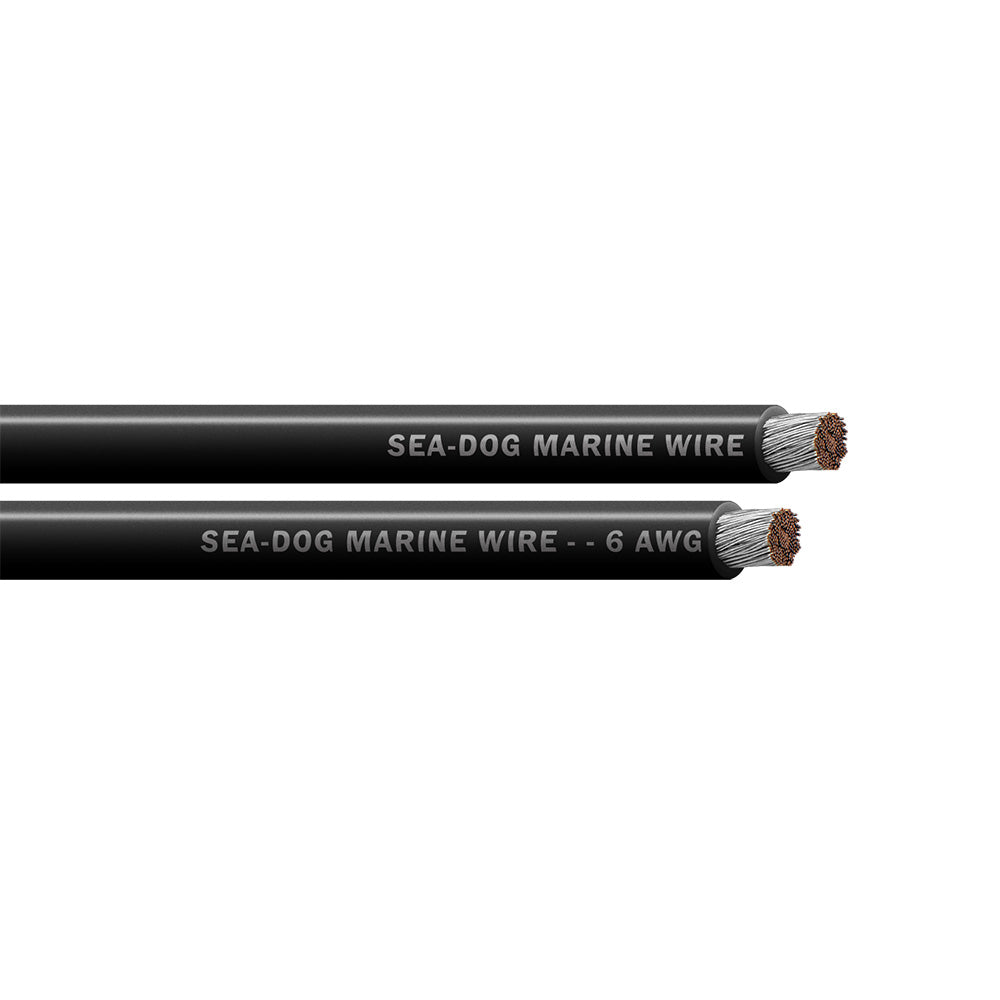 Sea-Dog 6 AWG Black Battery Cable - 100'