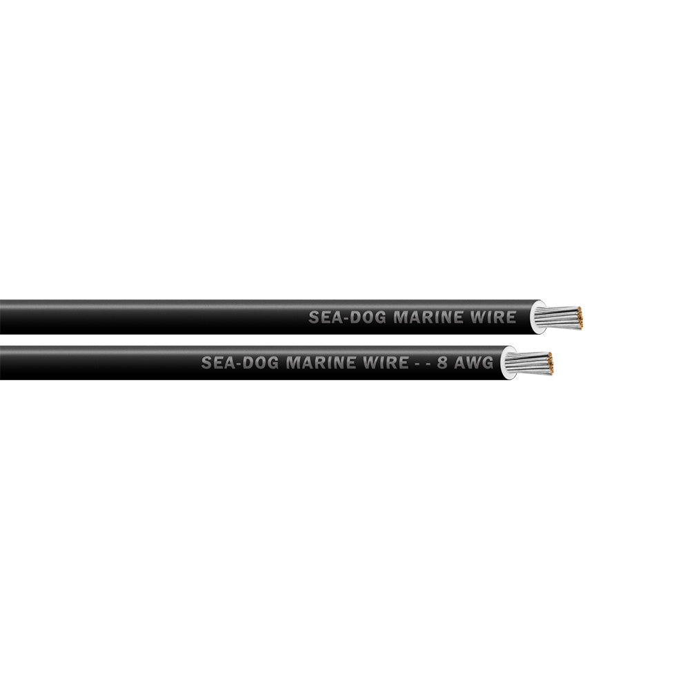 Sea-Dog 8 AWG Black Primary Wire - 25'