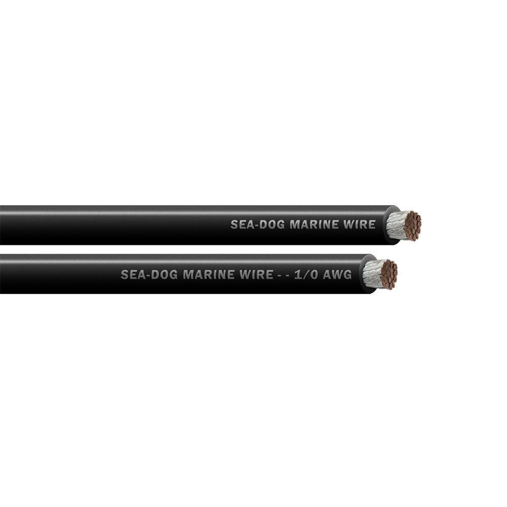 Sea-Dog 1/0 AWG Black Battery Cable - 100'