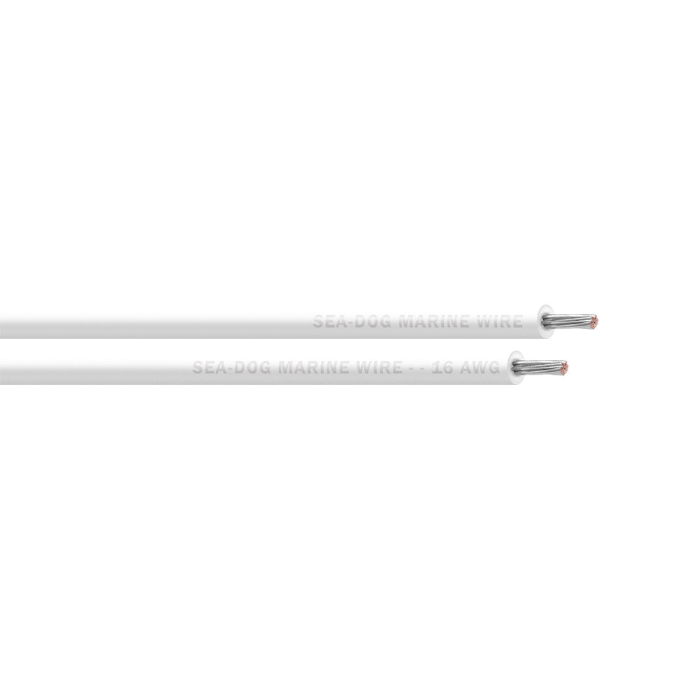Sea-Dog 16 AWG White Primary Wire - 100'