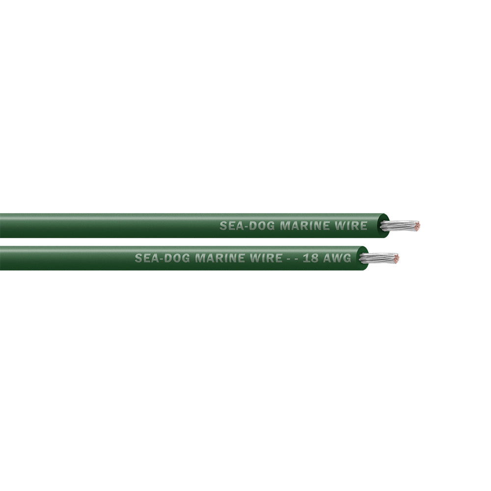 Sea-Dog 18 AWG Green Primary Wire - 1000'
