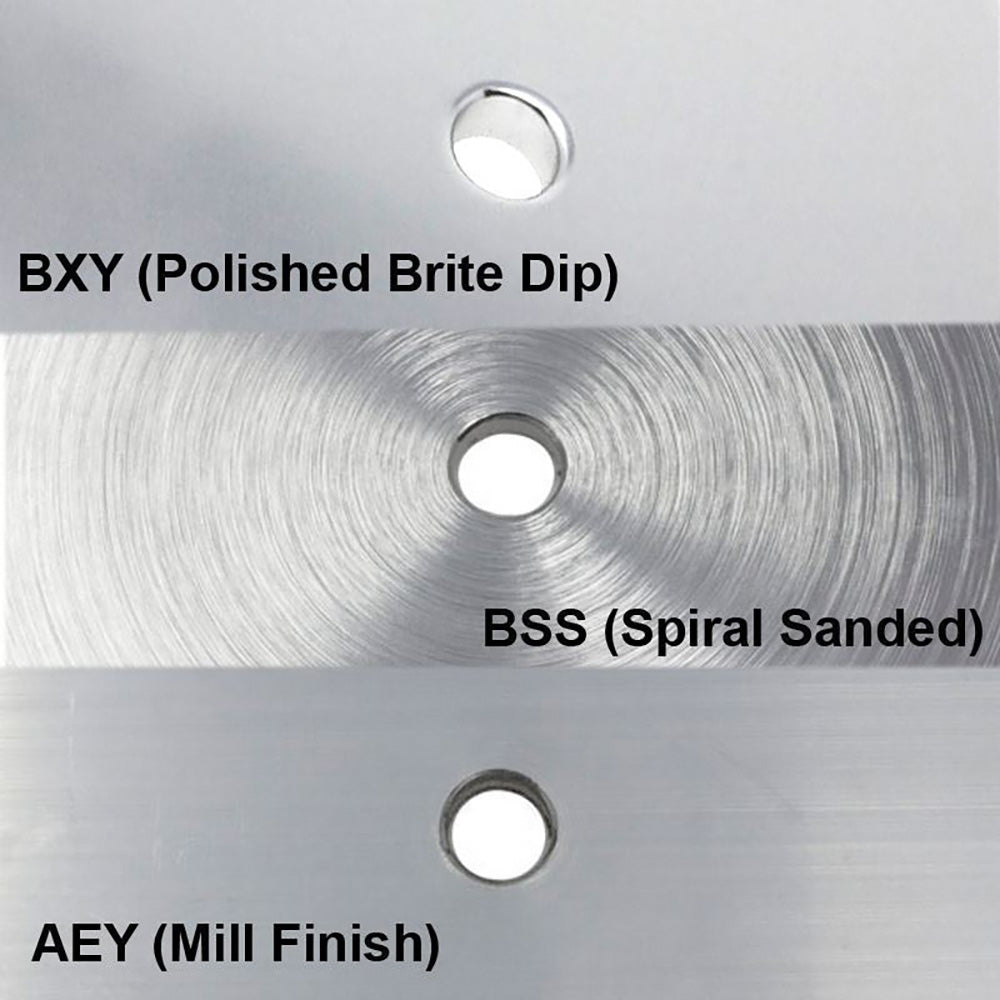 TACO Round Pad 3-Hole Mill Finish - 4-1/2"