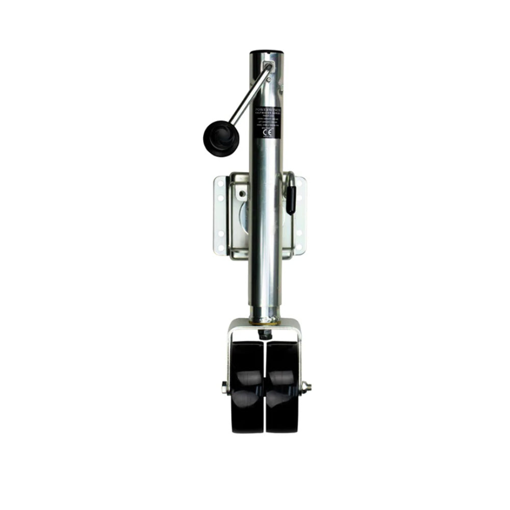 Powerwinch Saltwater Series Jack - 1500lb, Bolt-On, Double Wheel, Zinc 500+ HR Salt Spray