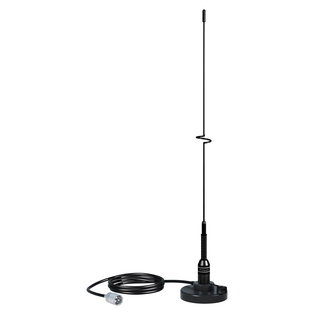 Shakespeare VHF 19" 5218 Black SS Whip Antenna - Magnetic Mount