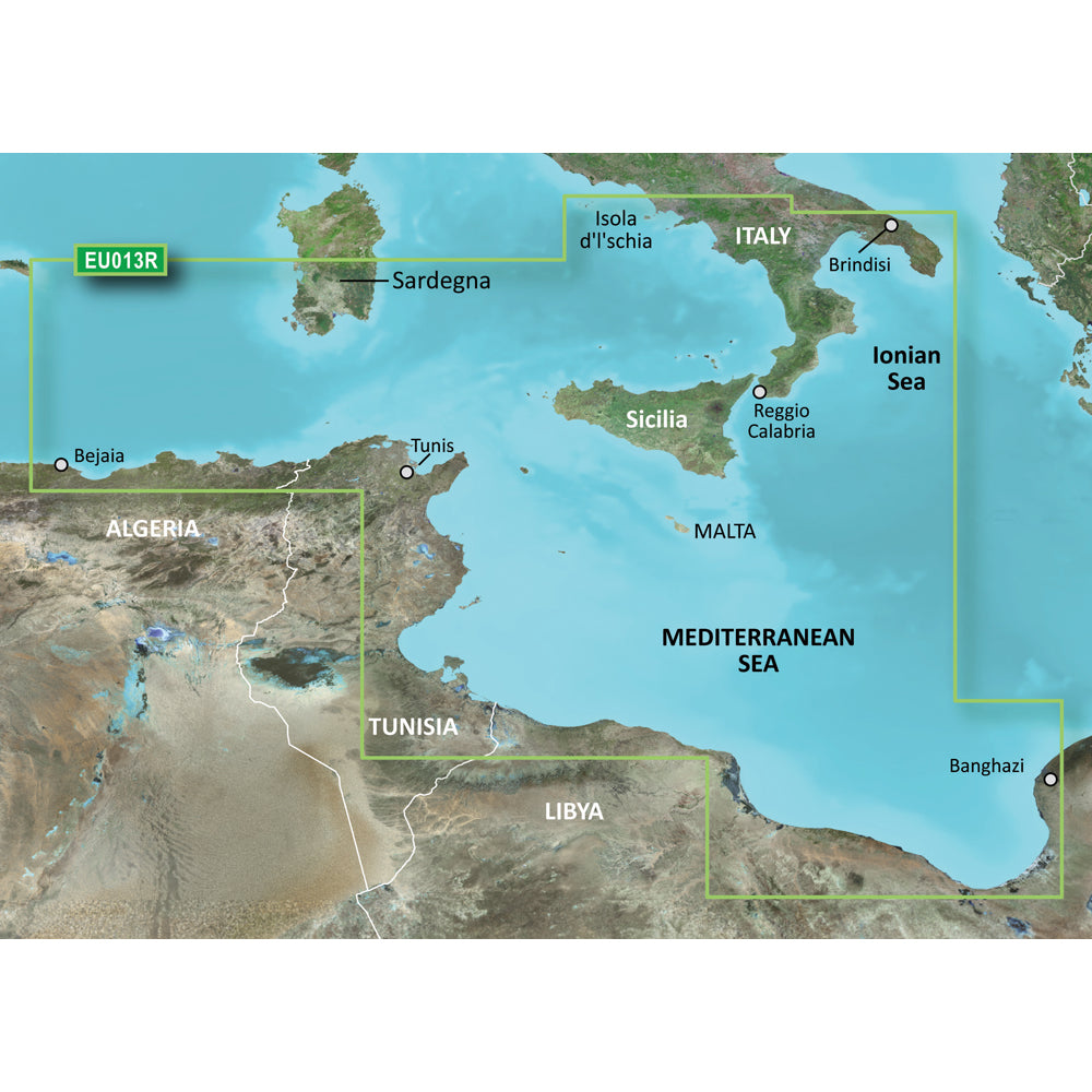 Garmin BlueChart g3 Vision HD - VEU013R - Italy Southwest  Tunisia - microSD/SD