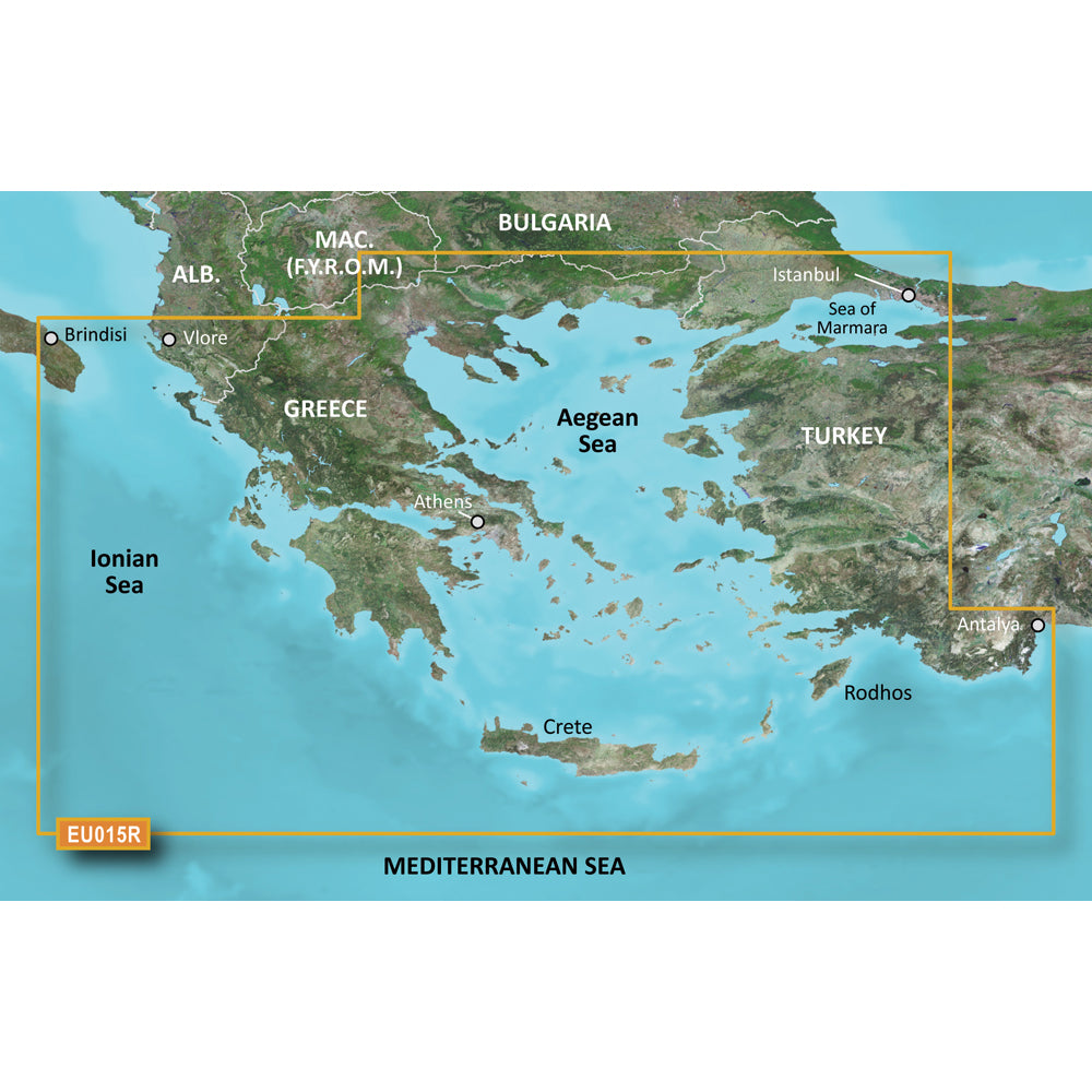 Garmin BlueChart g3 Vision HD - VEU015R - Aegean Sea  Sea of Marmara - microSD/SD