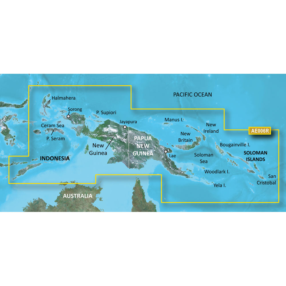 Garmin BlueChart g3 Vision HD - VAE006R - Timor Leste/New Guinea - microSD/SD