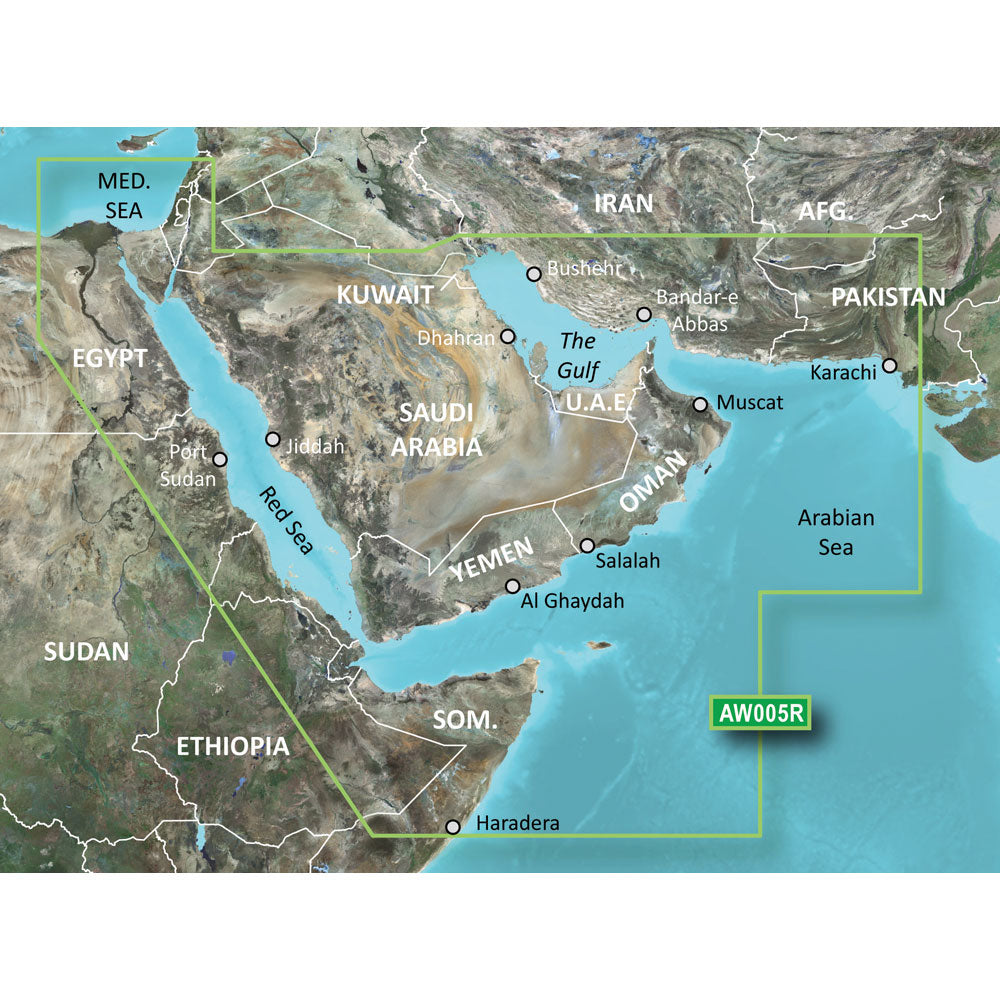 Garmin BlueChart g3 Vision HD - VAW005R - The Gulf  Red Sea - microSD/SD