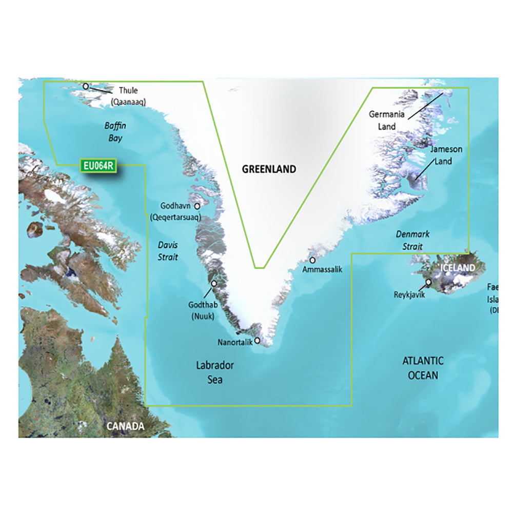 Garmin BlueChart g3 Vision HD - VEU064R - Greenland - microSD/SD