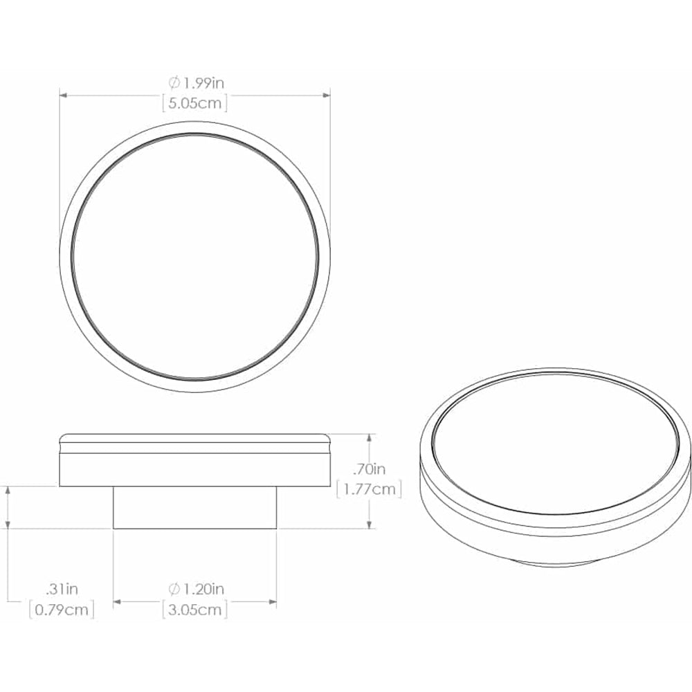 Lumitec Halo - Flush Mount Down Light - White Finish - White Non-Dimming