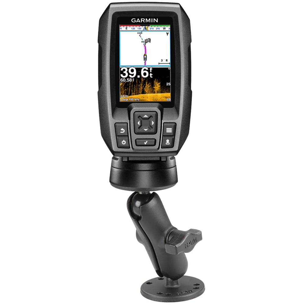 RAM Mount 1" Ball Light Use Surface Mount f/Garmin echo 100, 150, 300c