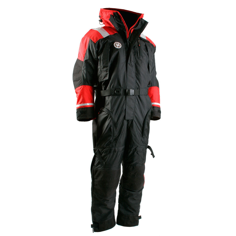 First Watch AS-1100 Flotation Suit - Red/Black - Small