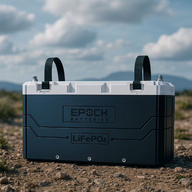 Epoch Batteries 48V 100Ah V2 Elite Series - Heated & Bluetooth & Victron Comms LiFePO4 Batttery